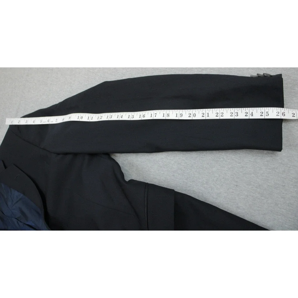 Hugo Boss Blazer‎ Mens 42R Navy Blue 100% Wool 2 Buttons Lined Notch Label